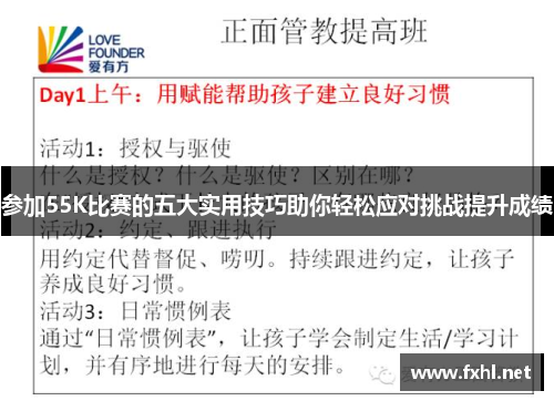 参加55K比赛的五大实用技巧助你轻松应对挑战提升成绩